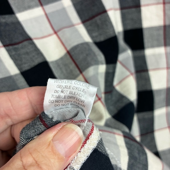 Rolling Paper Plaid Snap-Front Biker Shacket - Picture 9 of 9